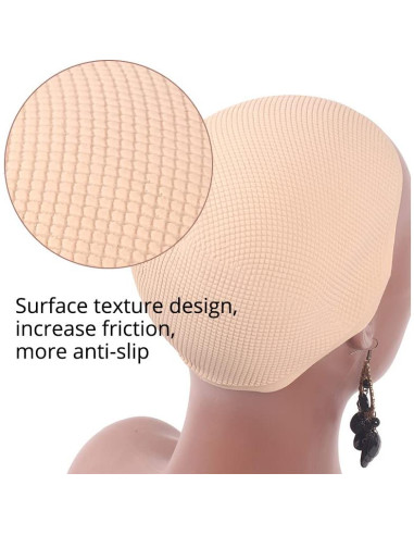 Gorro de Silicona Antideslizante Beige para Pelucas - Ecojunmi