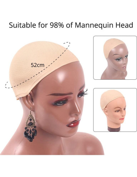 Gorro de Silicona Antideslizante Beige para Pelucas - Ecojunmi Gorro de Silicona Antideslizante Beige para Pelucas - Ecojunmi