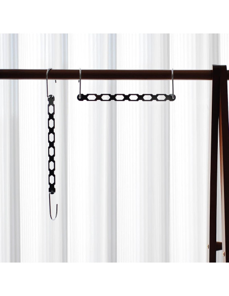 Perchas Ahorradoras de Espacio TREES & BREEZE 10 Piezas Metal Perchas Ahorradoras de Espacio TREES & BREEZE 10 Piezas Metal