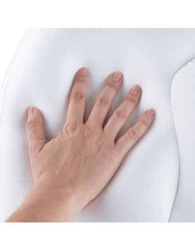 Cojín de Microperlas Lavish Home Estándar Blanco 52x28cm