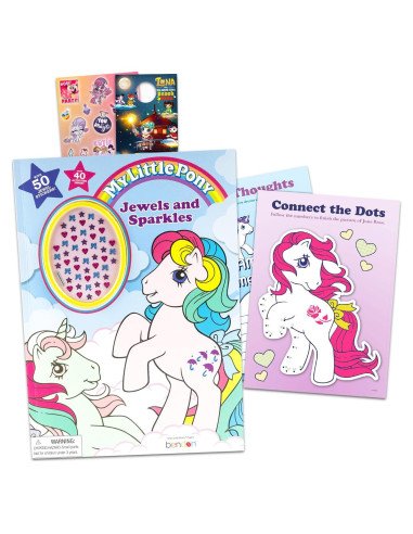 Conjunto Libro para Colorear Retro My Little Pony con Stickers