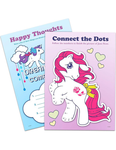 Conjunto Libro para Colorear Retro My Little Pony con Stickers
