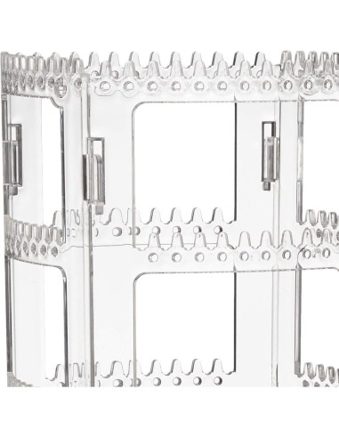 Sooyee Soporte Giratorio para Joyería Transparente 4 Niveles
