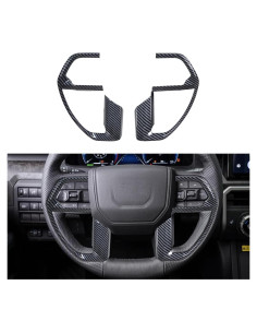 Cubierta Panel Volante INTGET Toyota Tacoma 2024-2025 Fibra Carbono