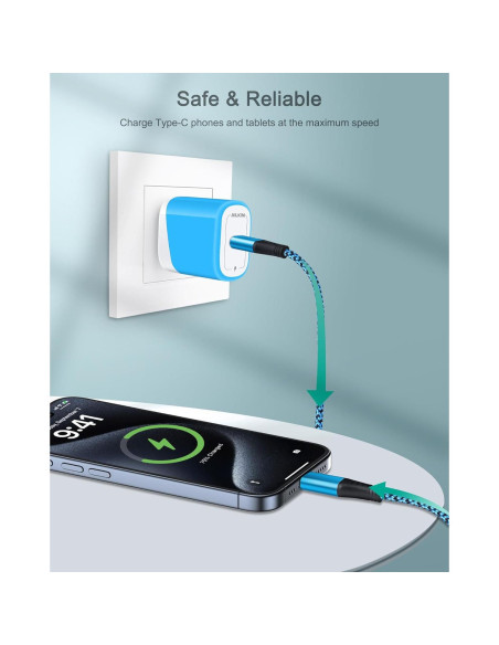 2Pack Cable de Carga USB C a USB C 60W AILKIN 3FT 2Pack Cable de Carga USB C a USB C 60W AILKIN 3FT