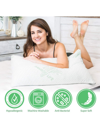 Almohada Ajustable Espuma Viscoelástica Queen Elif Home Goods