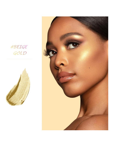 Paleta de Maquillaje Iluminador LSxia 11g Dorado Beige