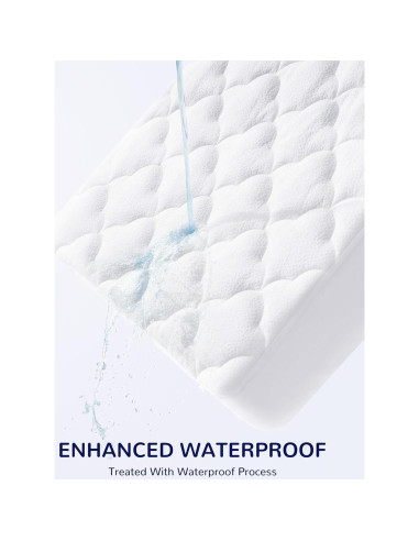 Protector de Colchón Impermeable SLEEP ZONE 71x132 cm Blanco