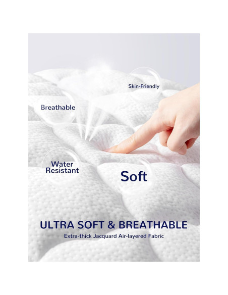 Protector de Colchón Impermeable SLEEP ZONE 71x132 cm Blanco Protector de Colchón Impermeable SLEEP ZONE 71x132 cm Blanco