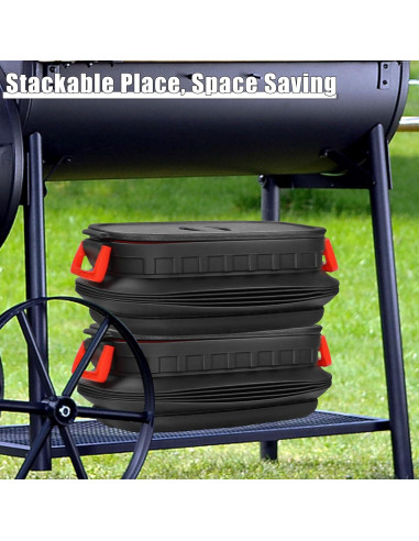 Contenedor de Almacenamiento de Pellets TNNTOPELE 10kg Negro