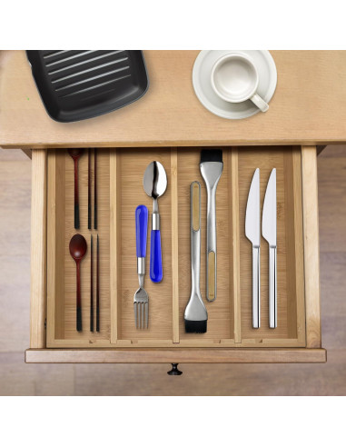Organizador de K Cups y Bolsas de Té Bayting - Bambú Natural