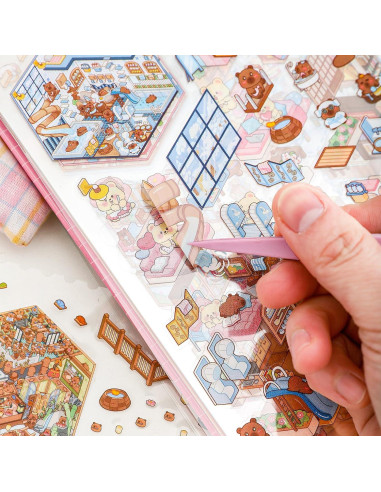 20 Sets Stickers 3D DIY Aifong para Aliviar Estrés