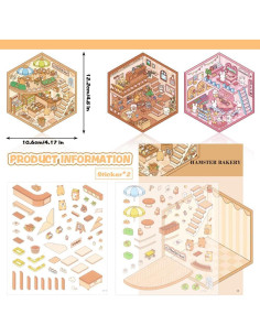 Kit de Pegatinas 3D DIY Qianshan - Escenas Miniatura 18-19-20 2