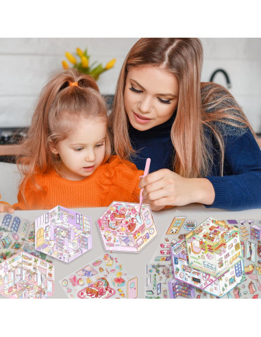 Set de 6 Stickers 3D Loghohu para Alivio de Estrés