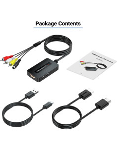 Convertidor HDMI a S-Video RCA 1080P TIXILINBI - Incluye cables 2