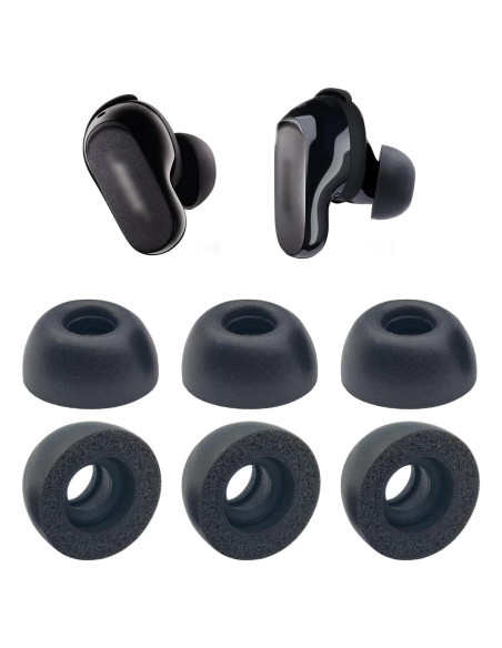 Puntas de Espuma de Memoria Klowcok para Auriculares Bose QC - 3 Pares Grande Puntas de Espuma de Memoria Klowcok para Auriculares Bose QC - 3 Pares Grande