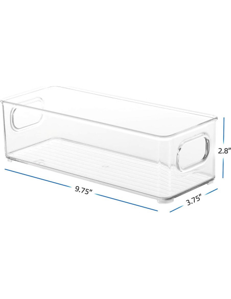 Contenedor Organizador StorageBud - Plástico Transparente 25.4x10.2cm Contenedor Organizador StorageBud - Plástico Transparente 25.4x10.2cm