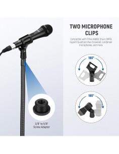 Soporte de Micrófono NEEWER con Brazo Flexible y Trípode 2