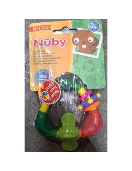 Mordedor Nuby Spin N' Teethe 6M+ Silicona Texturizada Mordedor Nuby Spin N' Teethe 6M+ Silicona Texturizada