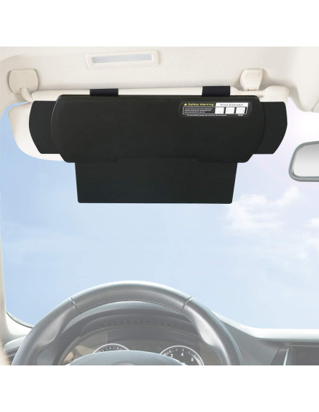 Extensor de Visera de Coche TFY Negro Anti-Deslumbrante Extensor de Visera de Coche TFY Negro Anti-Deslumbrante