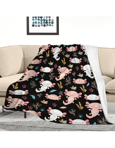 Manta de Franela Axolote NORSEASON 127x102cm Regalo Ideal