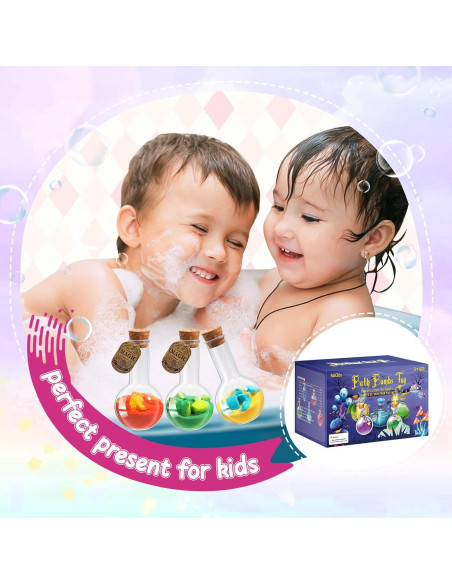 Bombas de Baño para Niños MeCids - Kit de 6 Pociones Mágicas Bombas de Baño para Niños MeCids - Kit de 6 Pociones Mágicas