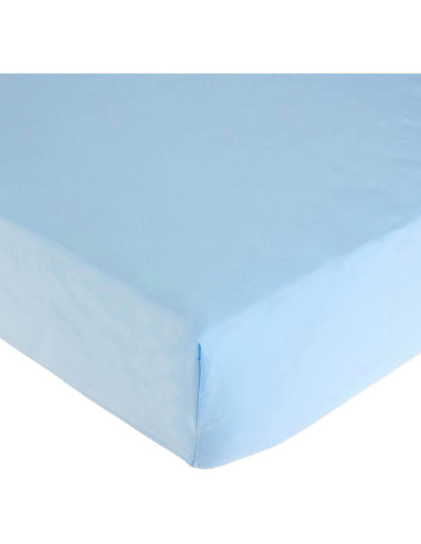 Sábana Ajustable Microfibra Azul American Baby 61x122 cm