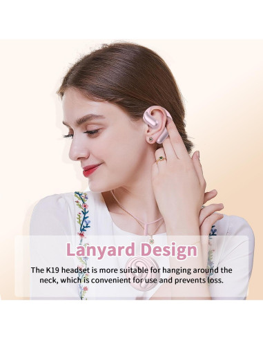 Auriculares Inalámbricos de Traducción AI Tulbeys K19 Rosa