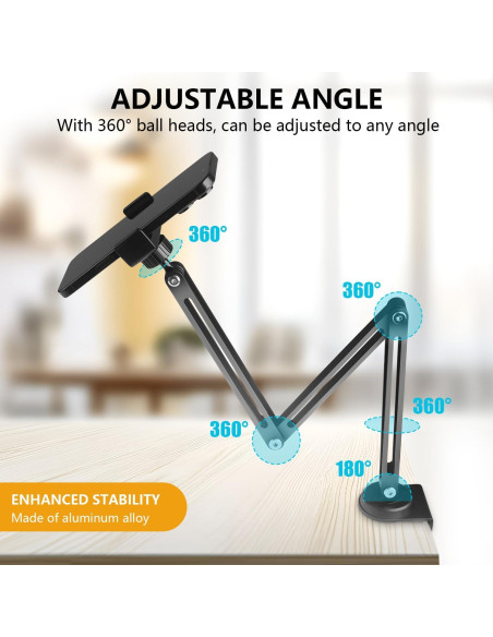 Soporte de Escritorio PIOENIMAGE Brazo Mágico Ajustable 360 Soporte de Escritorio PIOENIMAGE Brazo Mágico Ajustable 360