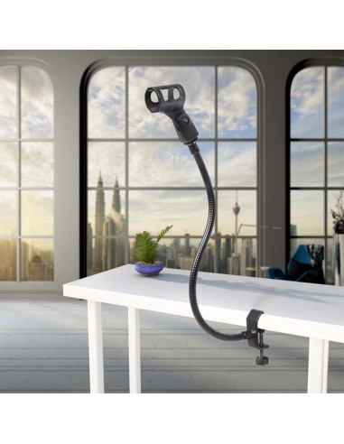 Soporte de Micrófono Flexible Saycker 33 cm Ajustable Negro