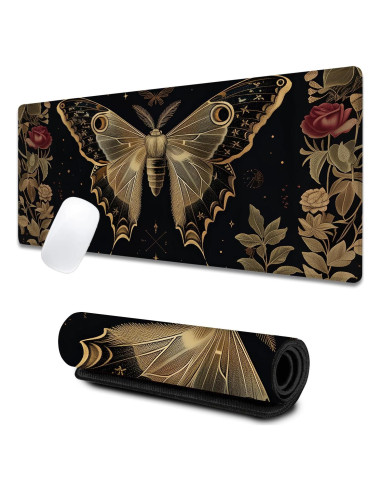 Alfombrilla de Ratón Grande VODRM Moth 80x30cm Antideslizante