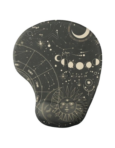 Alfombrilla de Ratón Vintage Moon Dohobby con Soporte Ergonómico
