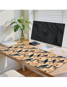 Alfombrilla de Ratón Extendida Bidesk Crow 80x30 cm Gótica 2