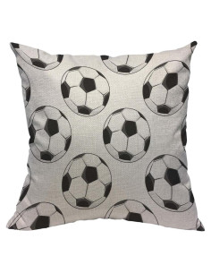 Funda de Almohada Cuadrada TKS MITLAN 45x45 cm Patrón Fútbol