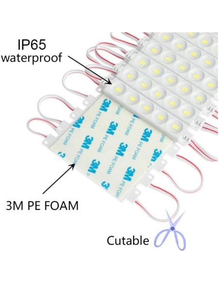 Luz de tira LED 100 módulos IP65 12V 1.44W lvseshuxing Luz de tira LED 100 módulos IP65 12V 1.44W lvseshuxing
