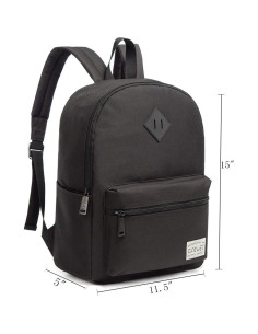 Mochila Escolar CAIWEI Camuflaje Negro 15" para Niños 2