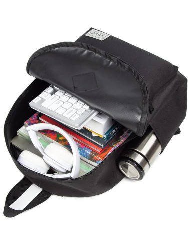 Mochila Escolar CAIWEI Camuflaje Negro 15" para Niños