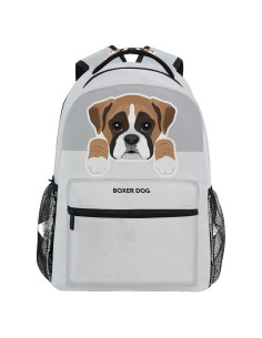 Mochila Escolar Personalizada Armanity Perro Boxeador 29.2x20.3cm