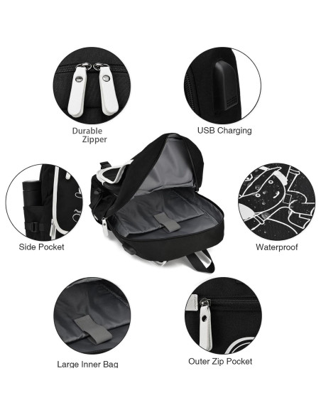 Mochila Escolar EZYCOK para Laptop 14" con Bandolera y Estuche Mochila Escolar EZYCOK para Laptop 14" con Bandolera y Estuche
