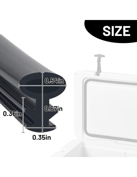 Junta de Tapa de Enfriador Omoojee 1.83 m Compatible Yeti/RTIC Junta de Tapa de Enfriador Omoojee 1.83 m Compatible Yeti/RTIC