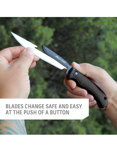 Cuchillo de Caza Outdoor Edge RazorMax 3.5" Reemplazable Negro