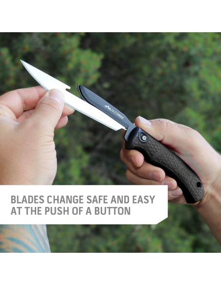 Cuchillo de Caza Outdoor Edge RazorMax 3.5" Reemplazable Negro Cuchillo de Caza Outdoor Edge RazorMax 3.5" Reemplazable Negro