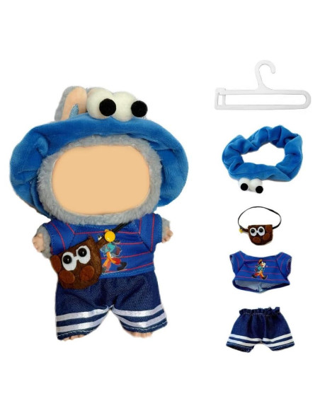 Conjunto Ropa para Muñecas 15cm/17cm Genérico Azul Conjunto Ropa para Muñecas 15cm/17cm Genérico Azul