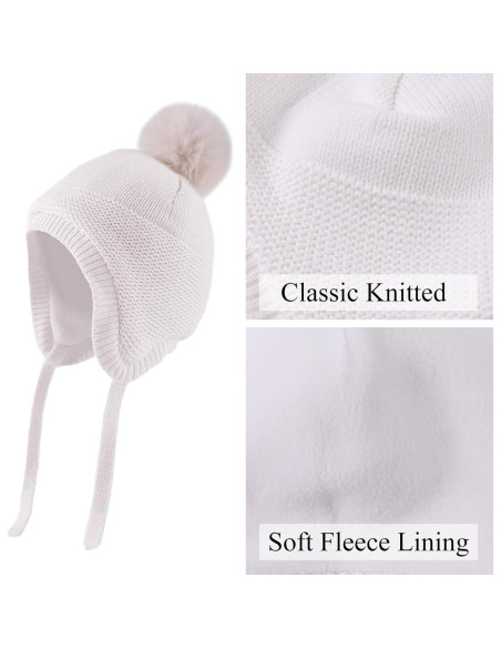 Set Gorro y Guantes de Invierno para Bebé JANGANNSA 6-24 Meses Set Gorro y Guantes de Invierno para Bebé JANGANNSA 6-24 Meses