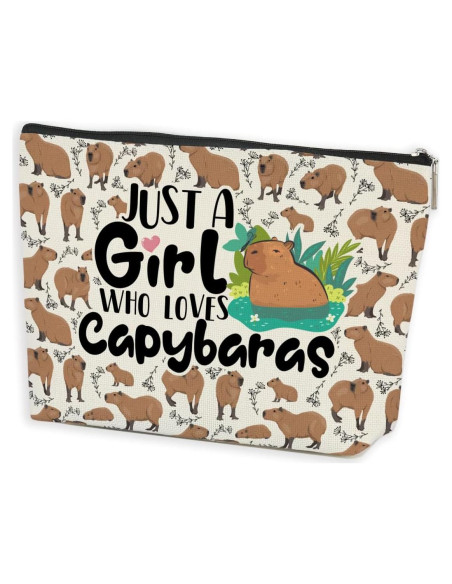 Bolsa de Maquillaje Capibara Azteoiz 24.6x17.8cm Impermeable Bolsa de Maquillaje Capibara Azteoiz 24.6x17.8cm Impermeable