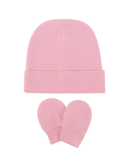 Conjunto Gorro y Manoplas Bebé AQOKKA 0-6 Meses Algodón Conjunto Gorro y Manoplas Bebé AQOKKA 0-6 Meses Algodón