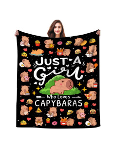 Manta de Franela INKRENS Capibara 127x102 cm Suave y Cálida