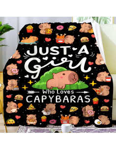 Manta de Franela INKRENS Capibara 127x102 cm Suave y Cálida 2