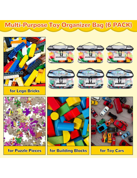 Bolsa Organizador de Juguetes Tesuko 6PCS PVC Impermeable Bolsa Organizador de Juguetes Tesuko 6PCS PVC Impermeable
