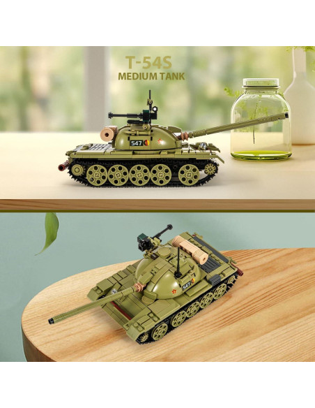 Tanque T-54 DAHONPA Bloques de Construcción 604 Piezas Tanque T-54 DAHONPA Bloques de Construcción 604 Piezas